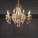 French Luxury Candle K9 Crystal Chandeliers Lights for Living Room by Ljojo