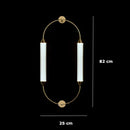 Italian Minimalist Gold Long-Line Tube Floor Lamp, Dimmable LED Wall Lamp for Living Room - Ljojo
