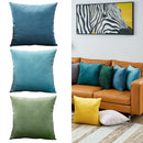 Blue Velvet Throw Pillow Cover - Ljojo Home Decoration Pillowcase