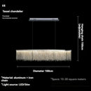 Nordic Postmodern Art Chandelier Luxury Tassel Designer LED Decorative Lamps by Ljojo