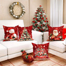 Christmas Pillowcase Set by Ljojo - Festive Sofa Cushion Covers for Home Decor