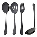Ljojo Mirror Gold Stainless Steel Flatware Set - 4Pcs Dinnerware Cutlery Kit
