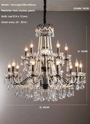 Black Crystal Chandelier Foyer Art Decor Ceiling Pendant Lights by Ljojo