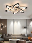 Ljojo 110-240V Ceiling Fan Light with Remote Control for Indoor Home Lighting