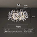 LED Luxury Gold Large Ceiling Chandelier for Living Room by Ljojo