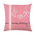 Christmas Party Pillowcase with Santa Claus & Snowman Print for Home Decoration by Ljojo.