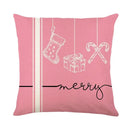 Christmas Party Pillowcase with Santa Claus & Snowman Print for Home Decoration by Ljojo.