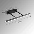 LED Retractable Bathroom Mirror Front Wall Light Sconce Lamp by Ljojo