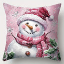 Cute Snowman Santa Claus Pillowcase by Ljojo - Home Decoration