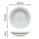 Ljojo Matte Ceramic Deep Plate Set - Restaurant Quality Tableware