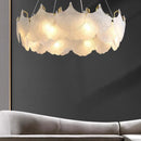 Ljojo Luxury Cream Glass Pendant Lamp for Living Room, Bedroom, Dining Room