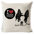 Dog Breed Cotton Linen Cushion Cover Set by Ljojo: Bull Terrier to Chihuahua & More