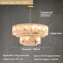 Ljojo Luxury Marble Brass Pendant Light - Nordic Gold Chandelier for Home and Office