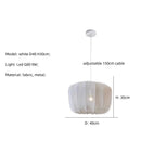 Ljojo Modern Fabric Pendant Lamp Minimalist Chandelier for Wabi Sabi Living Room
