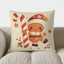 Holiday Sweet Treats Cushion Cover by Ljojo: Festive Christmas Wreath Design for Sofa, Bedroom, Car