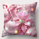 Ljojo LED Christmas Pillowcase with Garland Color Ball Pattern