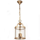 Industrial Birdcage Chandelier Pendant Light Copper Glass for Hotel Lobby Restaurant - Ljojo