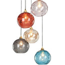 Ljojo Modern Glass Chandelier Nordic Lustre Led Pendant Light Glass Hanging Lamp