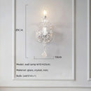 Ljojo European Lustre Crystal Chandelier White Glass Living Room Decor Bedroom Pendant Light