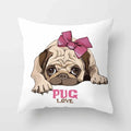 Cute Pug Bulldog Pillowcase for Living Room Decor - Ljojo Home Decor
