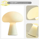 Danish Ins Mushroom Table Lamp with Touch Dimming, LED Medieval Cream Desk Lights for Living Room by Ljojo