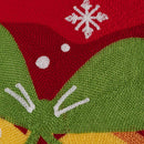 Embroidered Santa Deer Snowflake Pillow Cover 45x45cm for Sofa Bed by Ljojo