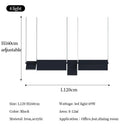 Modern Rotatable LED Pendant Light for Dining Rooms Bars. Black Office Art by Ljojo.