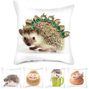 Hedgehog Print Pillow Cover for Home Sofa Decor - Ljojo