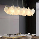 Ljojo Luxury Cream Glass Pendant Lamp for Living Room, Bedroom, Dining Room
