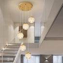 Ljojo LED Pendant Staircase Chandeliers for Living Room - Modern Indoor Hanging Light