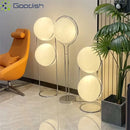 Ljojo LED Floor Lamp Metal Acrylic Ball Rack Art Chandelier Living Room Decoration