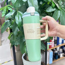 Ljojo 40oz Stainless Steel Vacuum Flask Sport Travel Mug with Handle
