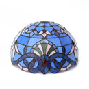 Blue Baroque 12" Stained Glass Lampshade for Floor Lamp & Pendant Light - Ljojo