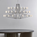 Ljojo Luxe Coppelia Loft Iron Chandelier: High-End LED Round Wire Lighting