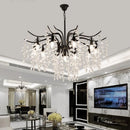 Ljojo Luxury Crystal Chandelier: Modern Retro Living Room Bedroom Lighting