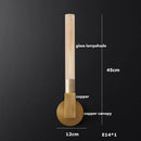 Ljojo Loft America Country LED Wall Lamp in Copper Glass for Bedroom, Living Room, Bathroom