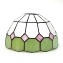 8 Inch Mediterranean Stained Glass Lampshade Replacement by Ljojo - Modern Chandelier Ceiling Wall Lamp