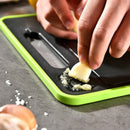 Ljojo 4-in-1 Aluminum Chopping Board with Knife Sharpener & Garlic Grinder
