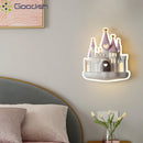Modern Fairy Tale Castle LED Wall Lamp Creative Light for Bedroom - Ljojo