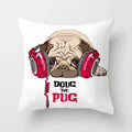Cute Pug Bulldog Pillowcase for Living Room Decor - Ljojo Home Decor