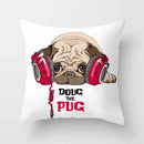 Cute Pug Bulldog Pillowcase for Living Room Decor - Ljojo Home Decor