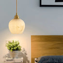 Light Luxury Copper Marble Chandelier - Elegant Bedroom Pendant Lighting by Ljojo