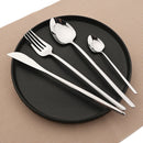 Ljojo 32Pcs Stainless Steel Cutlery Set Silverware Flatware Dinnerware Kit