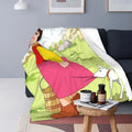 Heidi Alps Fleece Blanket Soft Cozy Throw Bedding for Sofa by Ljojo