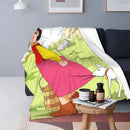 Heidi Alps Fleece Blanket Soft Cozy Throw Bedding for Sofa by Ljojo