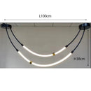 Ljojo Silicone Pendant Light Chandelier Nordic Modern Art LED Lamp Dining Room Bar Hall