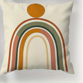 Ljojo Minimalist Geometric Round Printed Pillowcase - Bohemian Home Decor