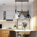 Ljojo 3-Head Wood Aluminum Pendant Chandelier for Modern Living Room Lighting
