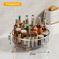 Ljojo 360 Rotating Spice Rack Organizer with Storage Bin