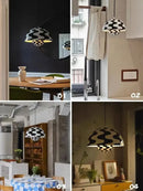 Black Danish Flower Bud Pendant Lamp High-end Sensory Room Decor LED - Ljojo